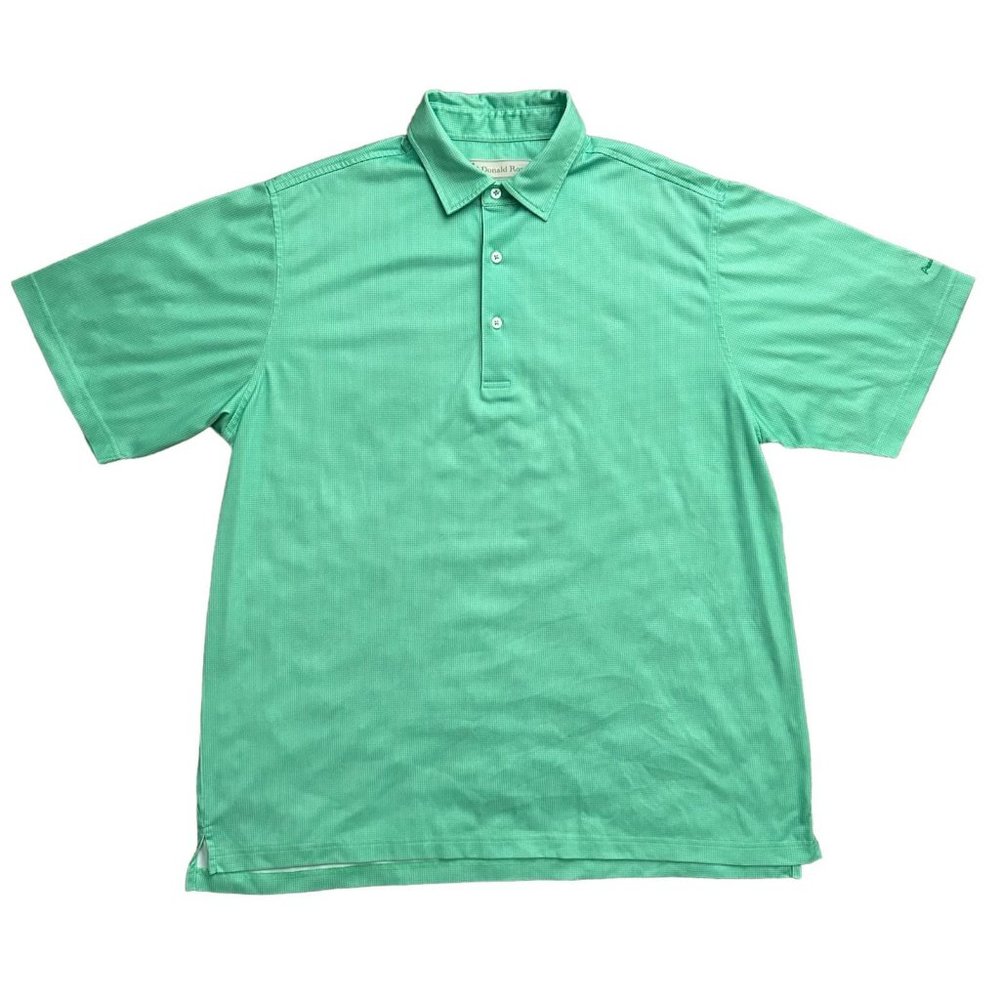 Donald Ross Prestonwood Golf Club Mens Green and White Polo Shirt Size Large
